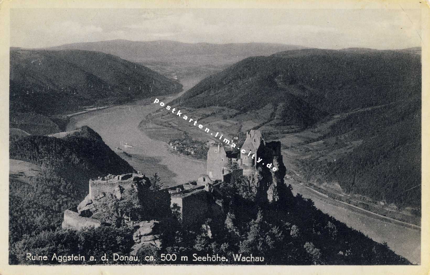 Aggstein Blick Richtung Schönbühel 